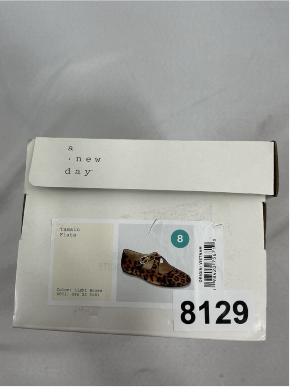 Womans New In Box A New Day Tamsin Leopard Print Mary Jane Flats 8 - Picture 7 of 7